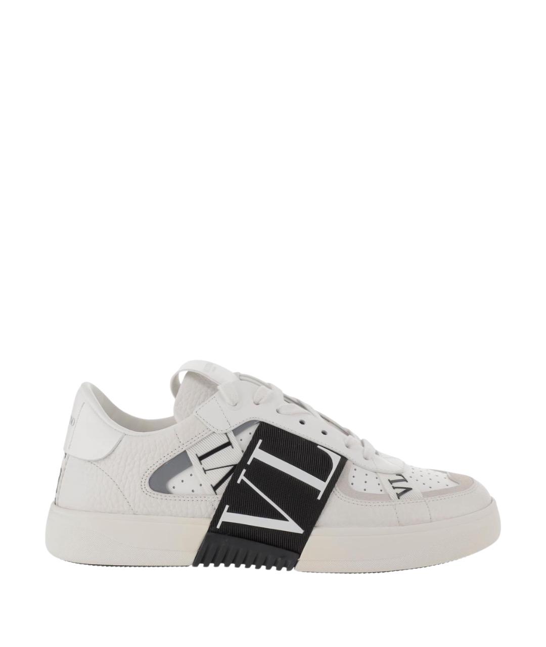 VALENTINO Белые кожаные низкие кроссовки / кеды, фото 1