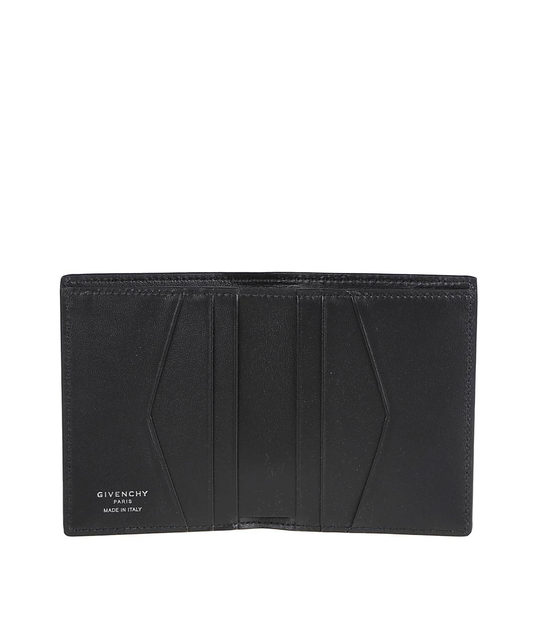 GIVENCHY Черный кожаный кошелек, фото 3