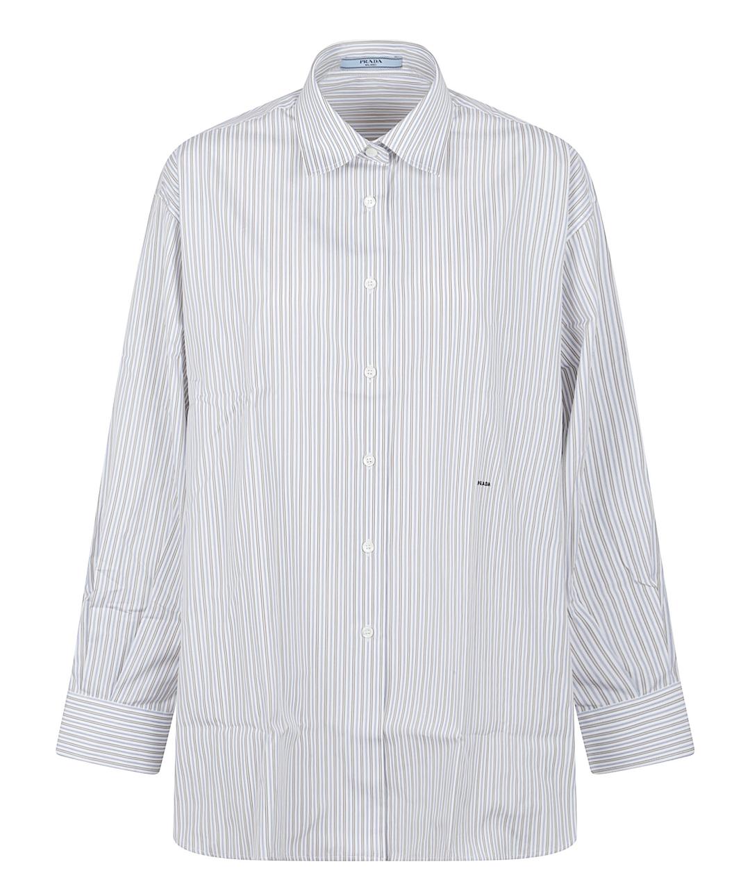 PRADA Голубая хлопковая рубашка, фото 1