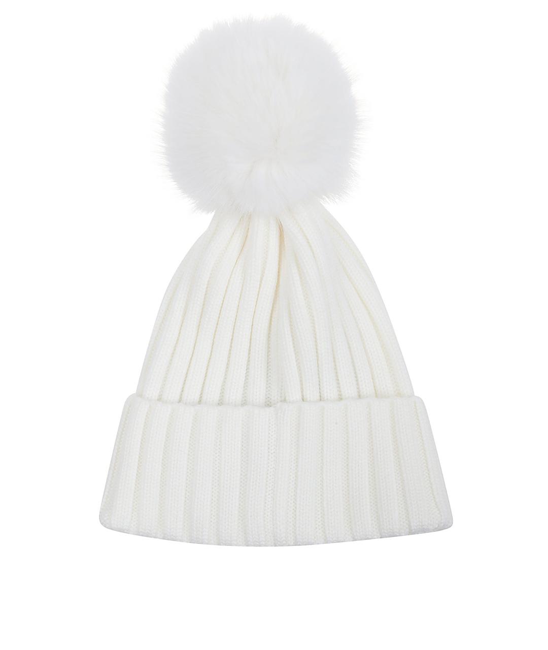 MONCLER Бежевая синтетическая шапка, фото 2