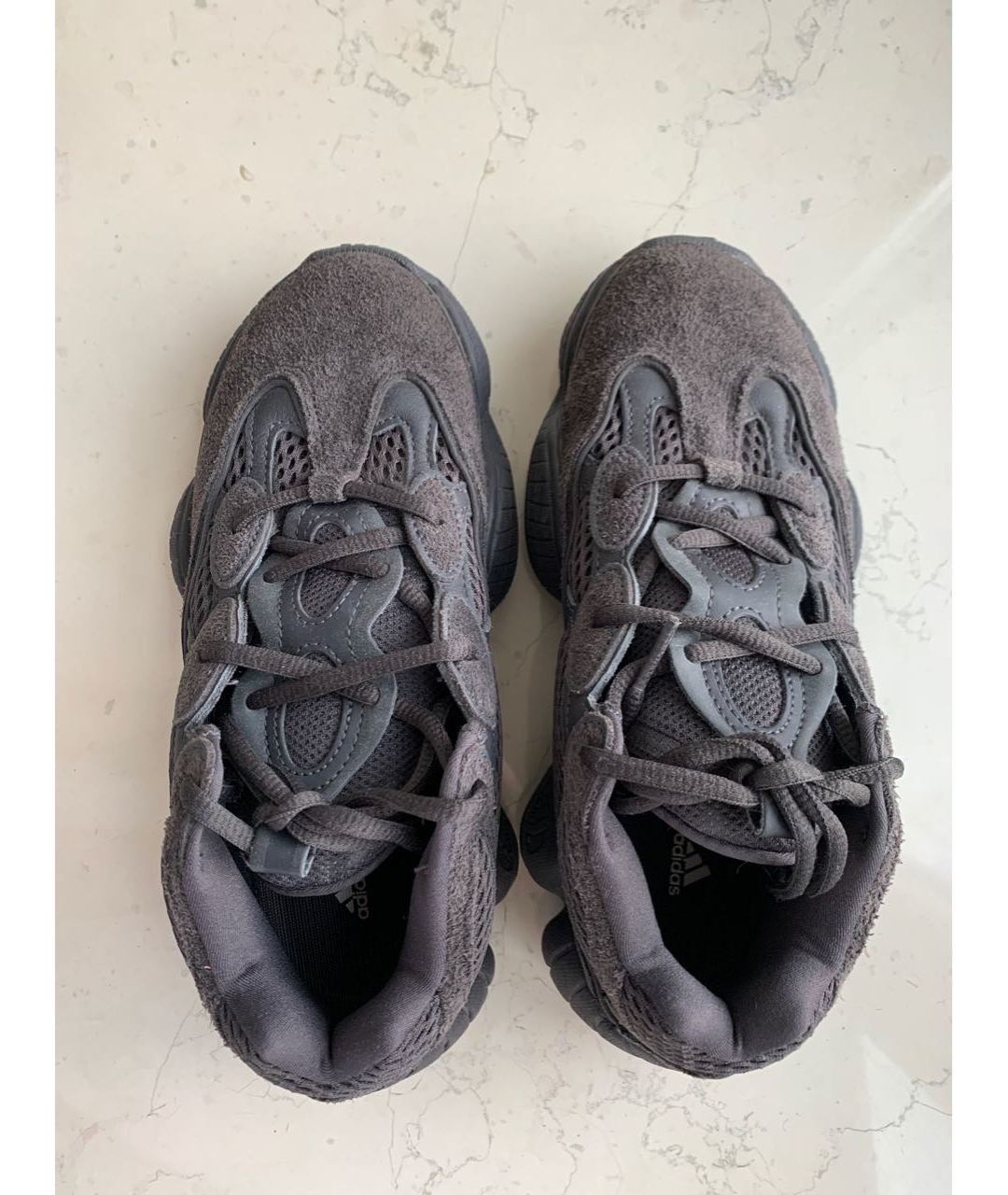 ADIDAS YEEZY Черные замшевые кроссовки, фото 3