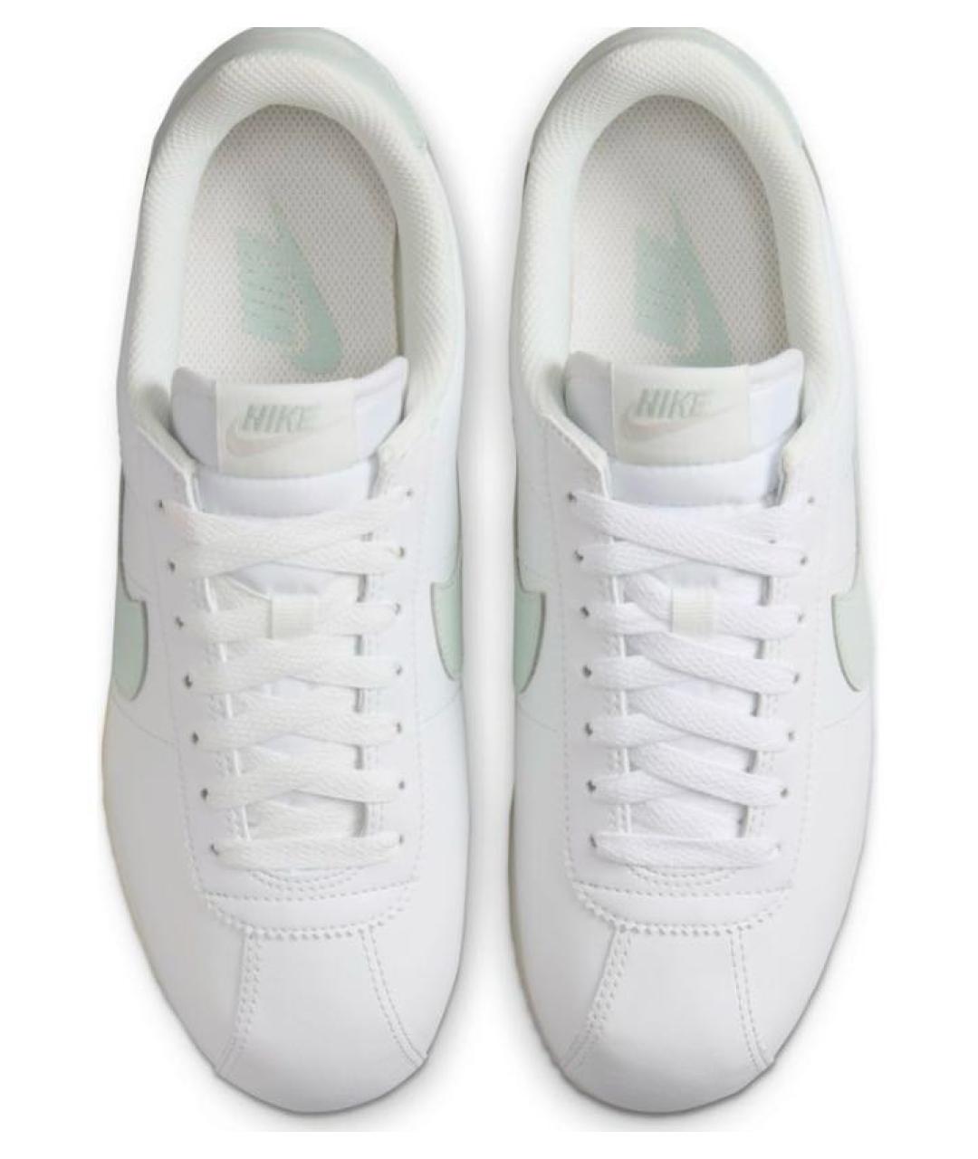 NIKE Белые кожаные низкие кроссовки / кеды, фото 3