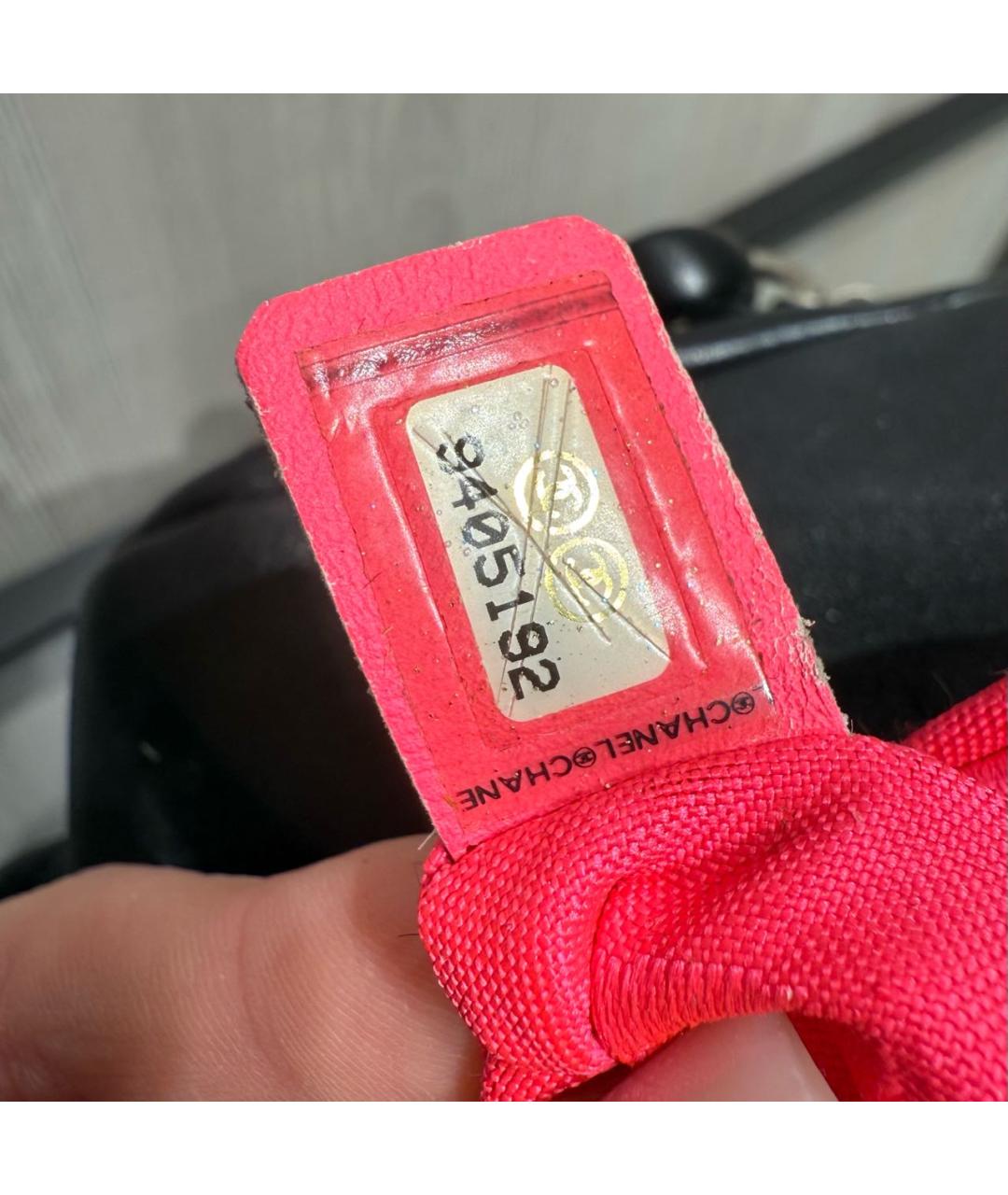 CHANEL Черная кожаная сумка через плечо, фото 8