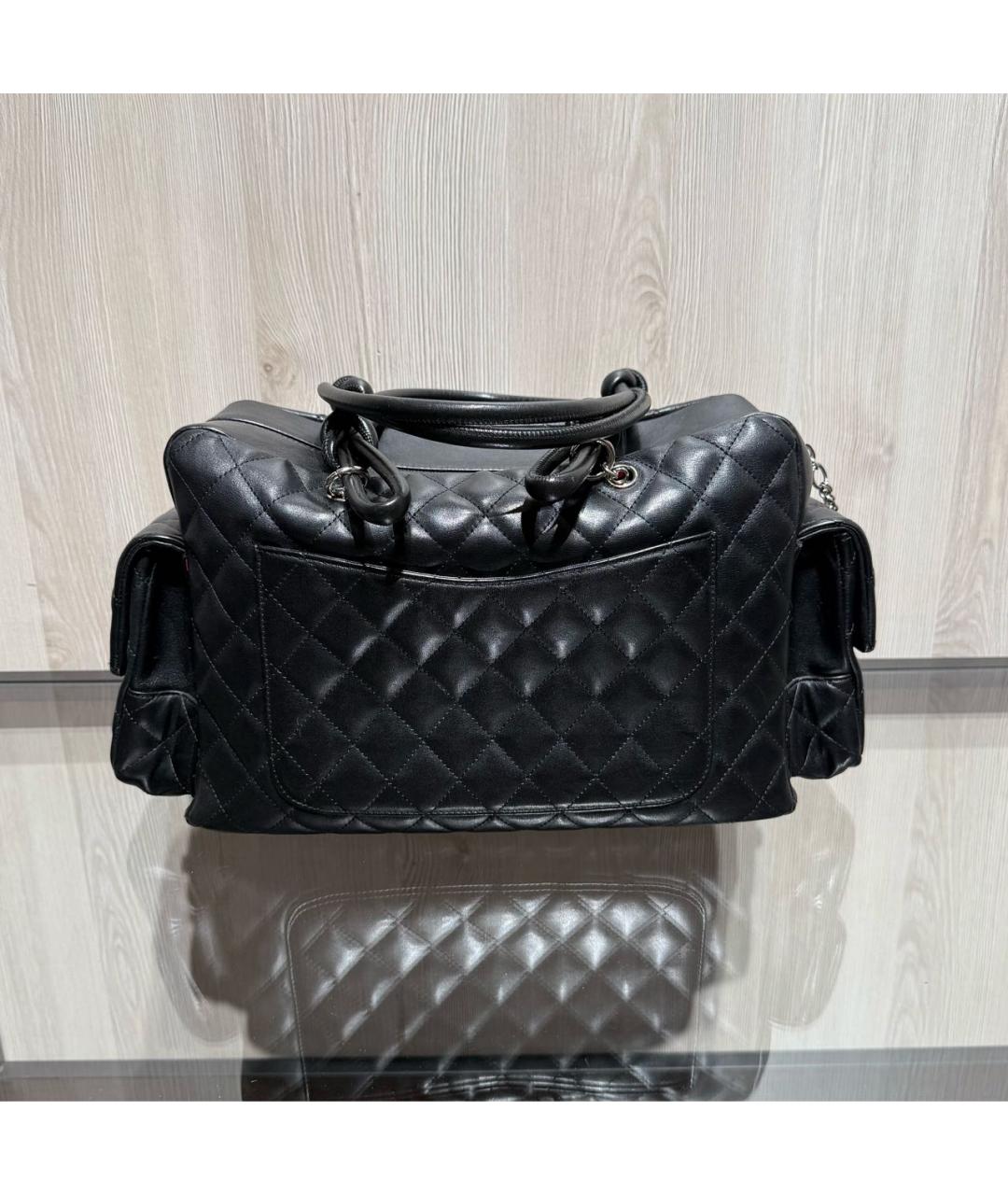 CHANEL Черная кожаная сумка через плечо, фото 2