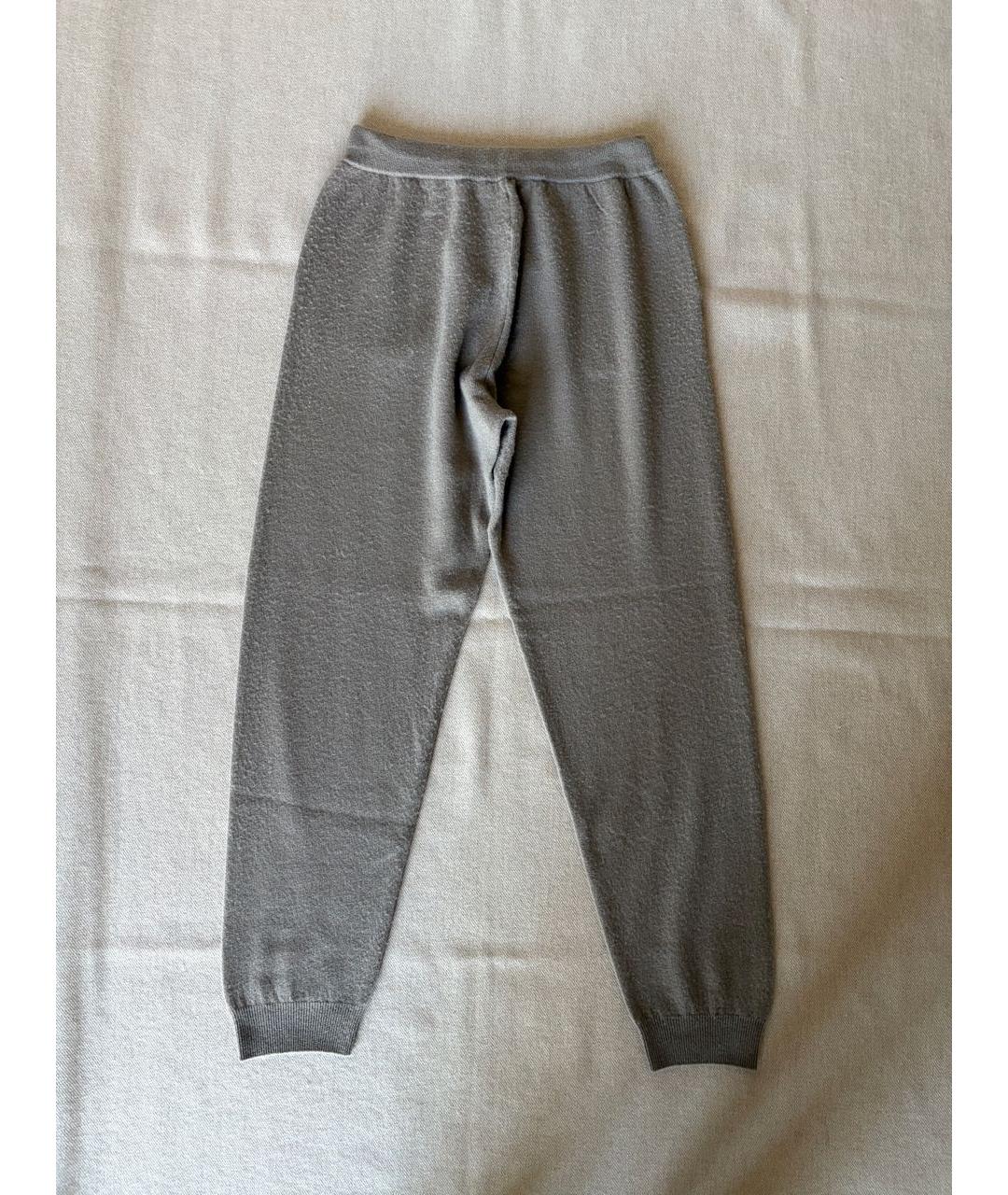 ALLUDE Бежевые шерстяные брюки узкие, фото 2