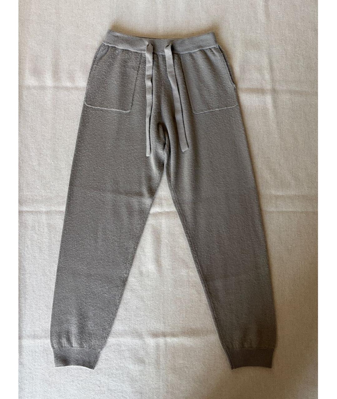 ALLUDE Бежевые шерстяные брюки узкие, фото 8