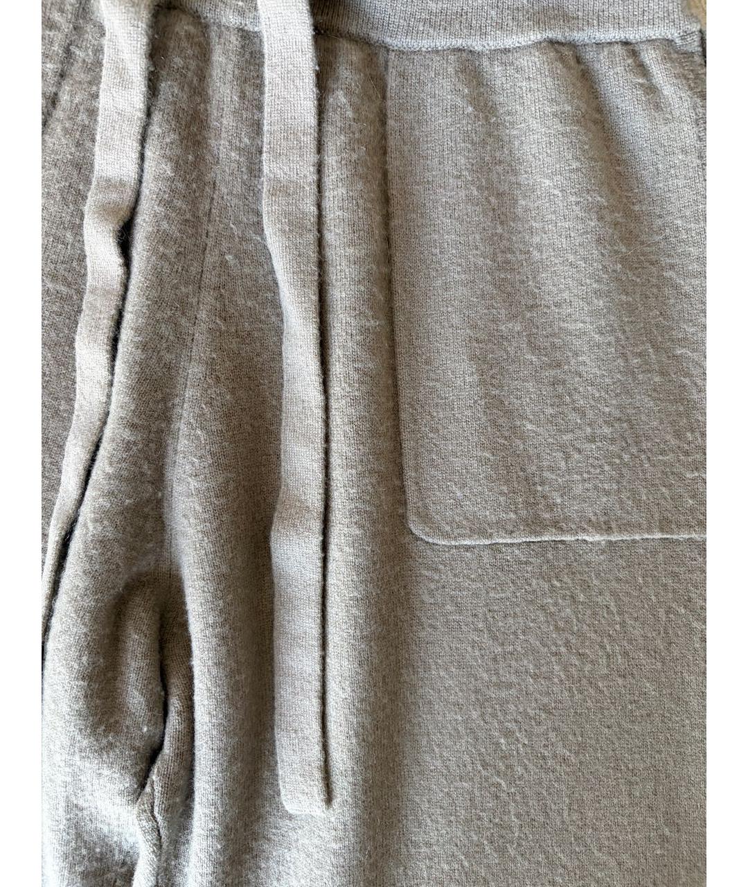 ALLUDE Бежевые шерстяные брюки узкие, фото 4