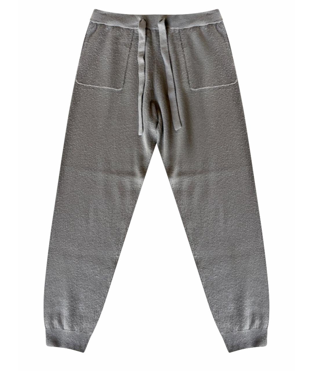 ALLUDE Бежевые шерстяные брюки узкие, фото 1