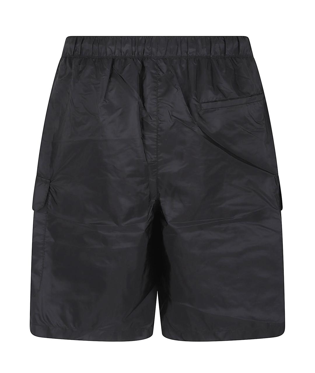 PRADA Черные полиамидовые шорты, фото 3