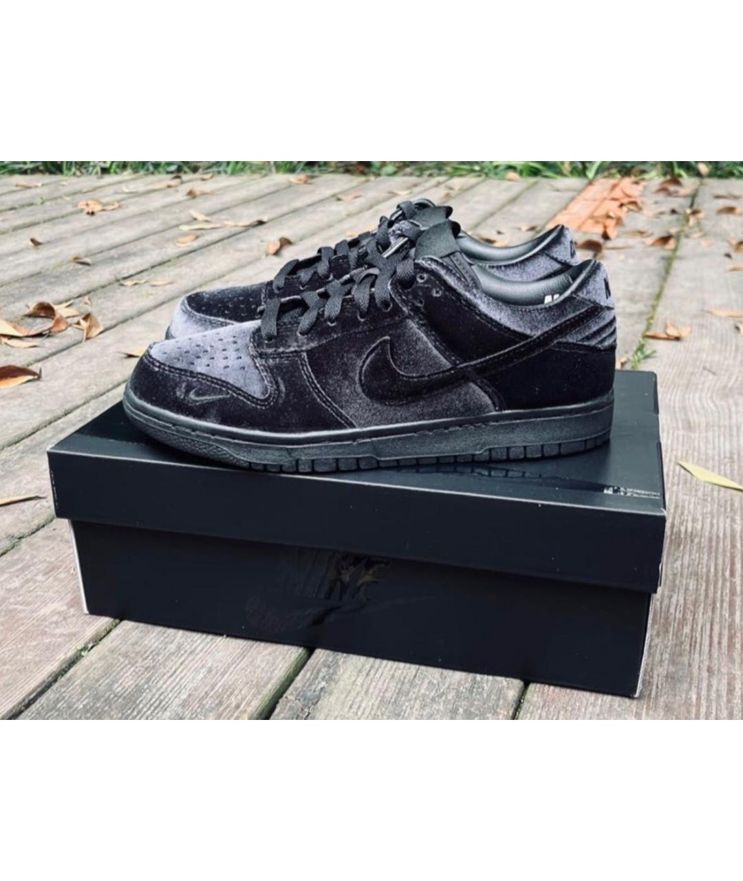 NIKE Черные низкие кроссовки / кеды, фото 2