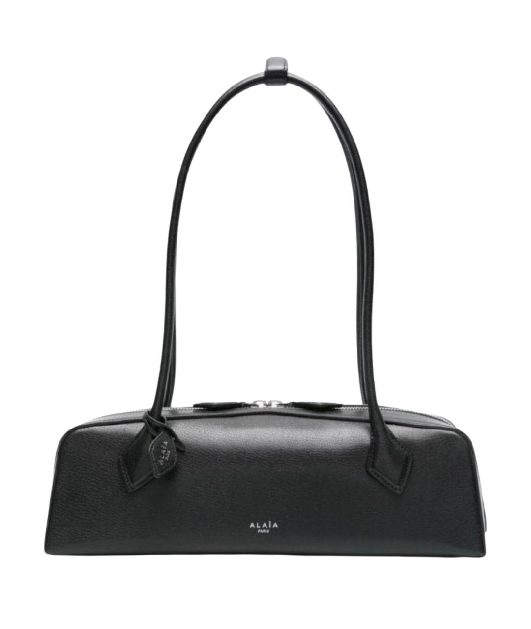 ALAIA Черная кожаная сумка через плечо, фото 1