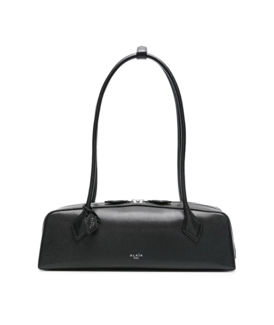 ALAIA Черная кожаная сумка через плечо, фото 9