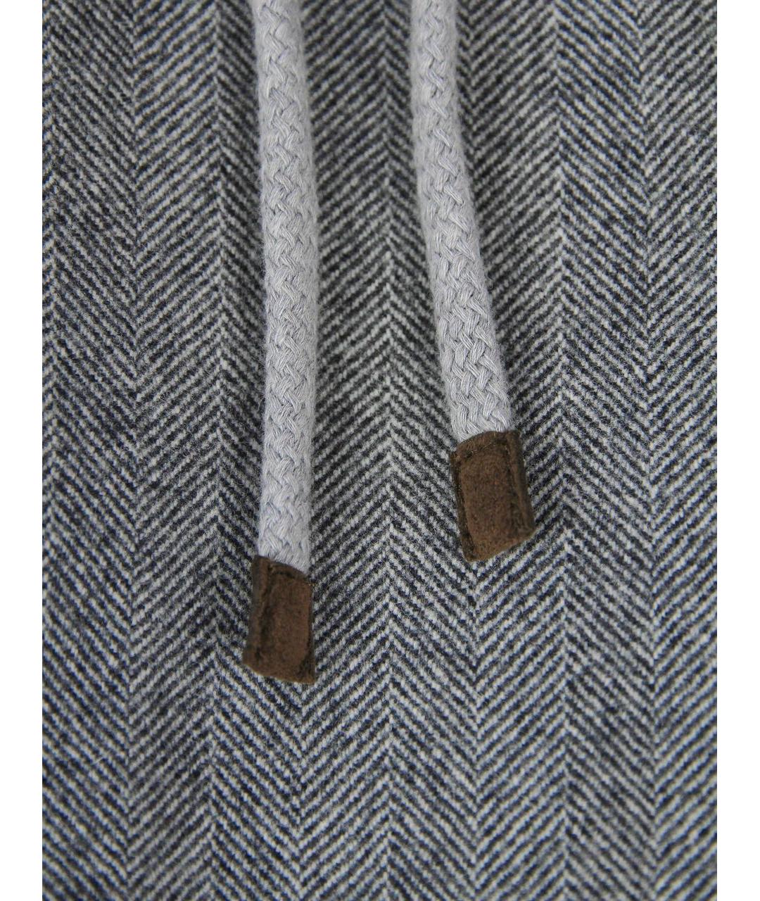 BRUNELLO CUCINELLI Серые шерстяные повседневные брюки, фото 5