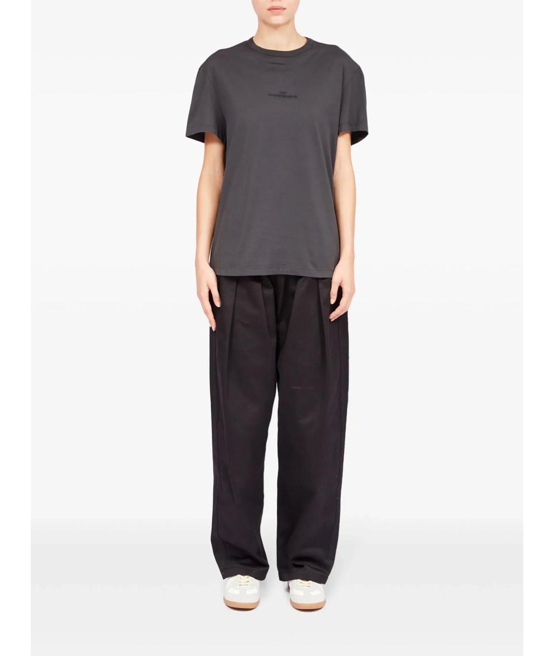 MAISON MARGIELA Серая хлопковая футболка, фото 3