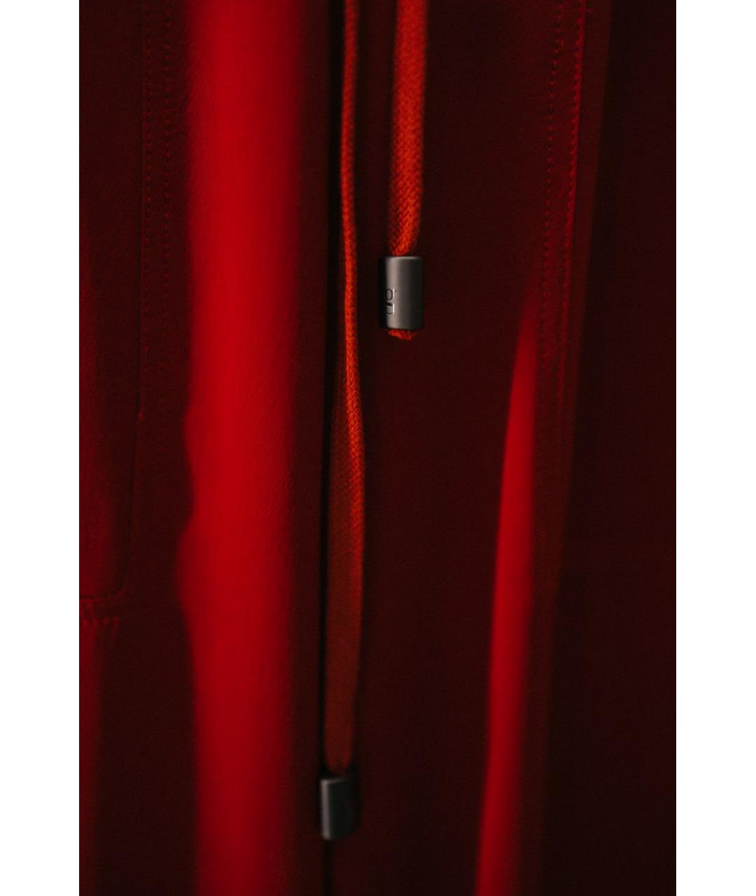 GENTRY PORTOFINO Красные вискозные брюки широкие, фото 3