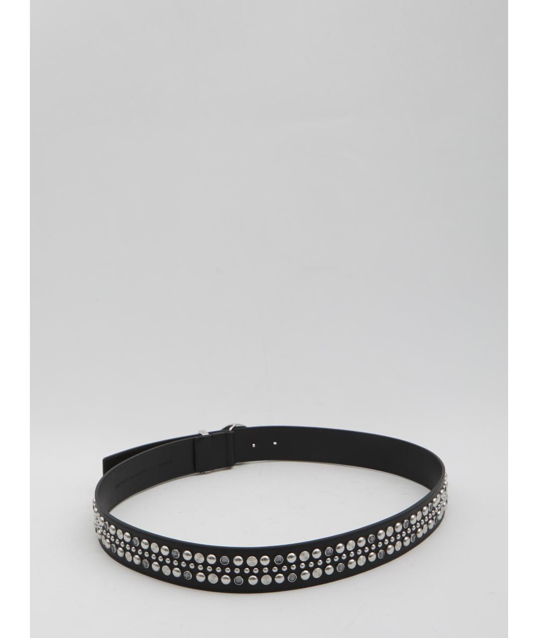 VERSACE Черный кожаный ремень, фото 2