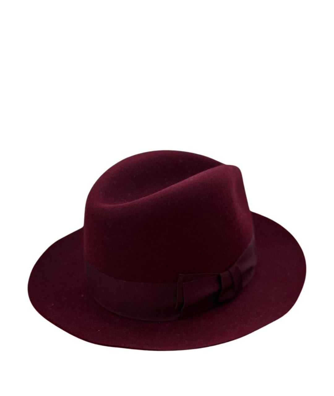 HERMES Бордовая шляпа, фото 1