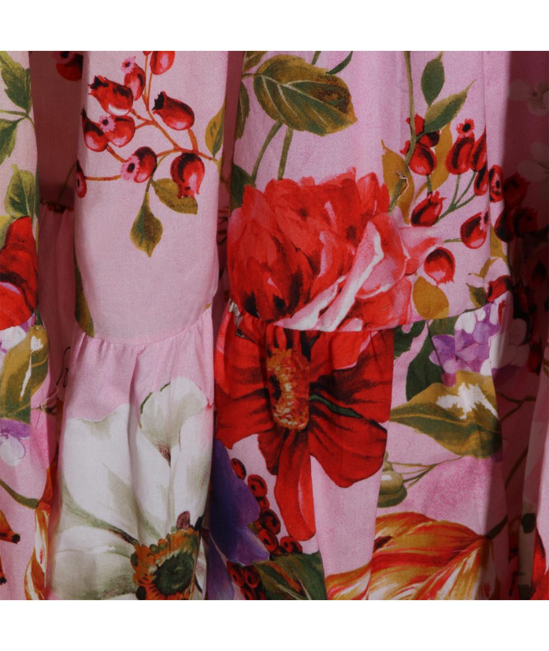 ROBERTO CAVALLI Мульти хлопковая юбка макси, фото 3