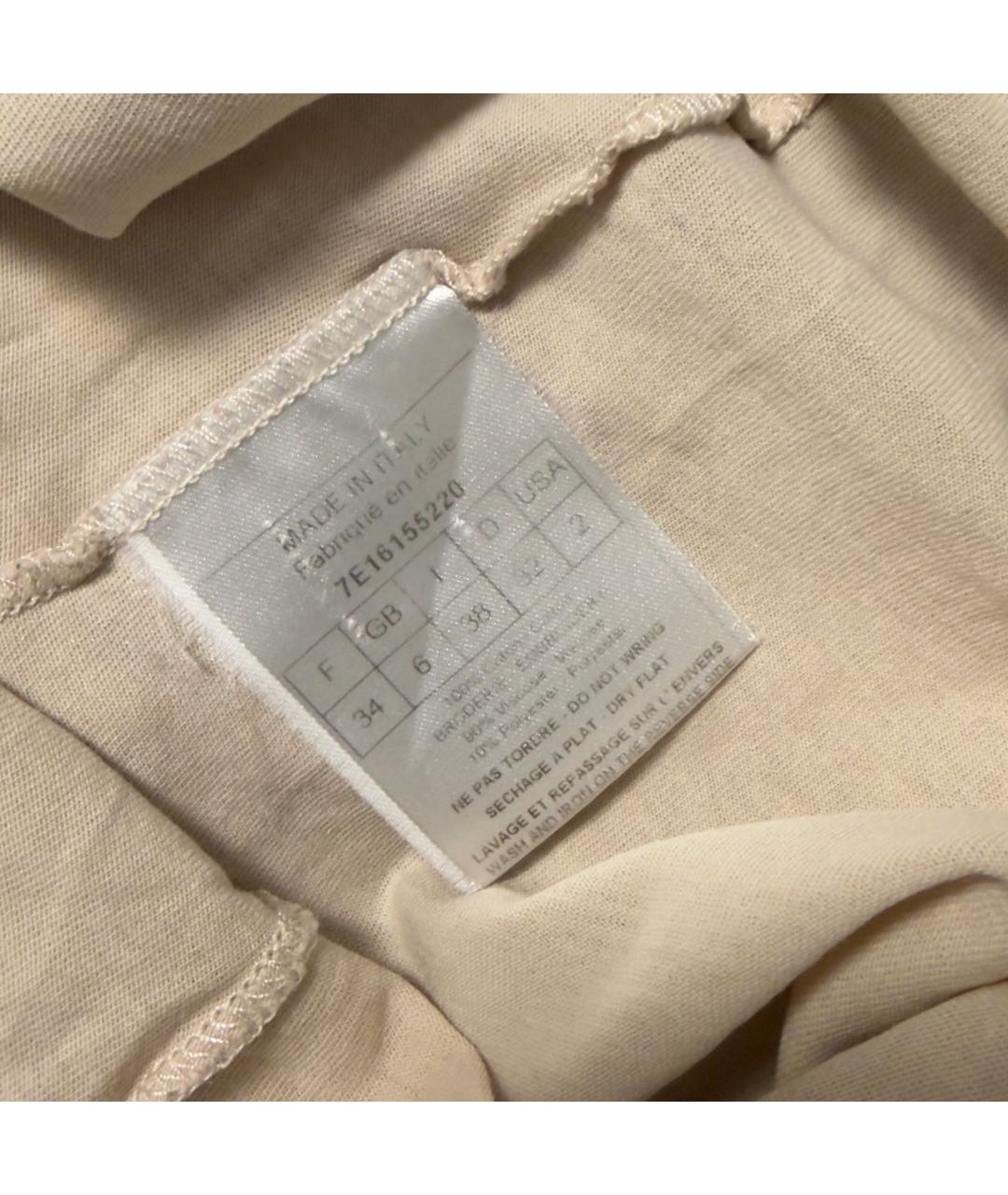 CHRISTIAN DIOR Оранжевая хлопковая майка, фото 8