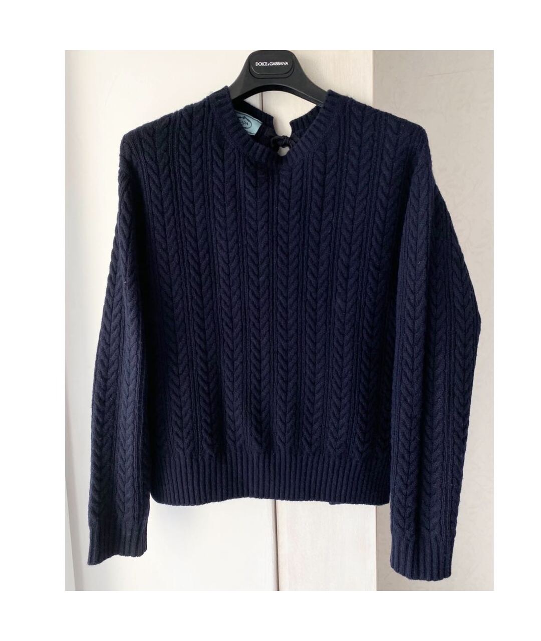 PRADA Темно-синий кашемировый джемпер / свитер, фото 9