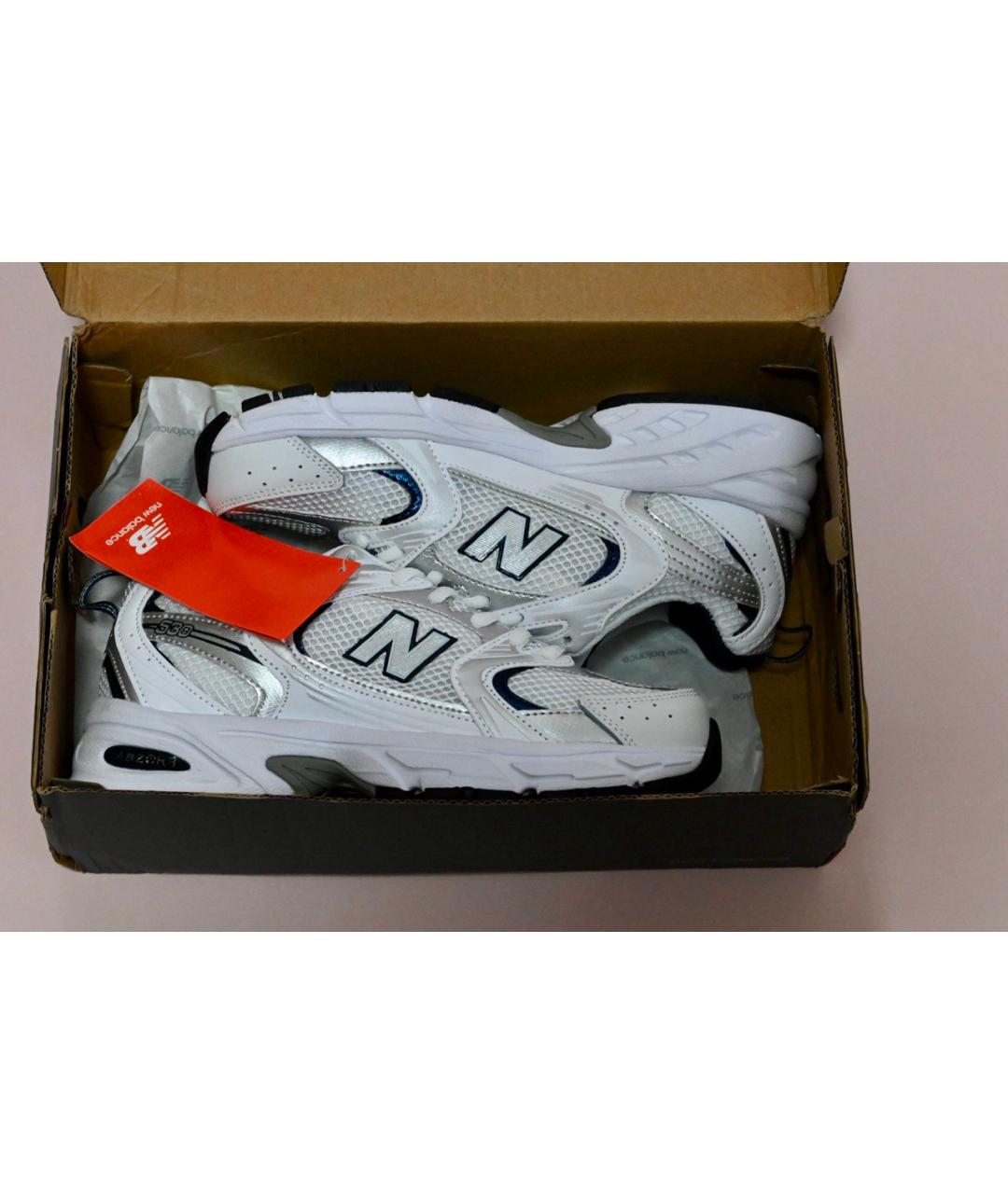 NEW BALANCE Серые текстильные кроссовки, фото 5