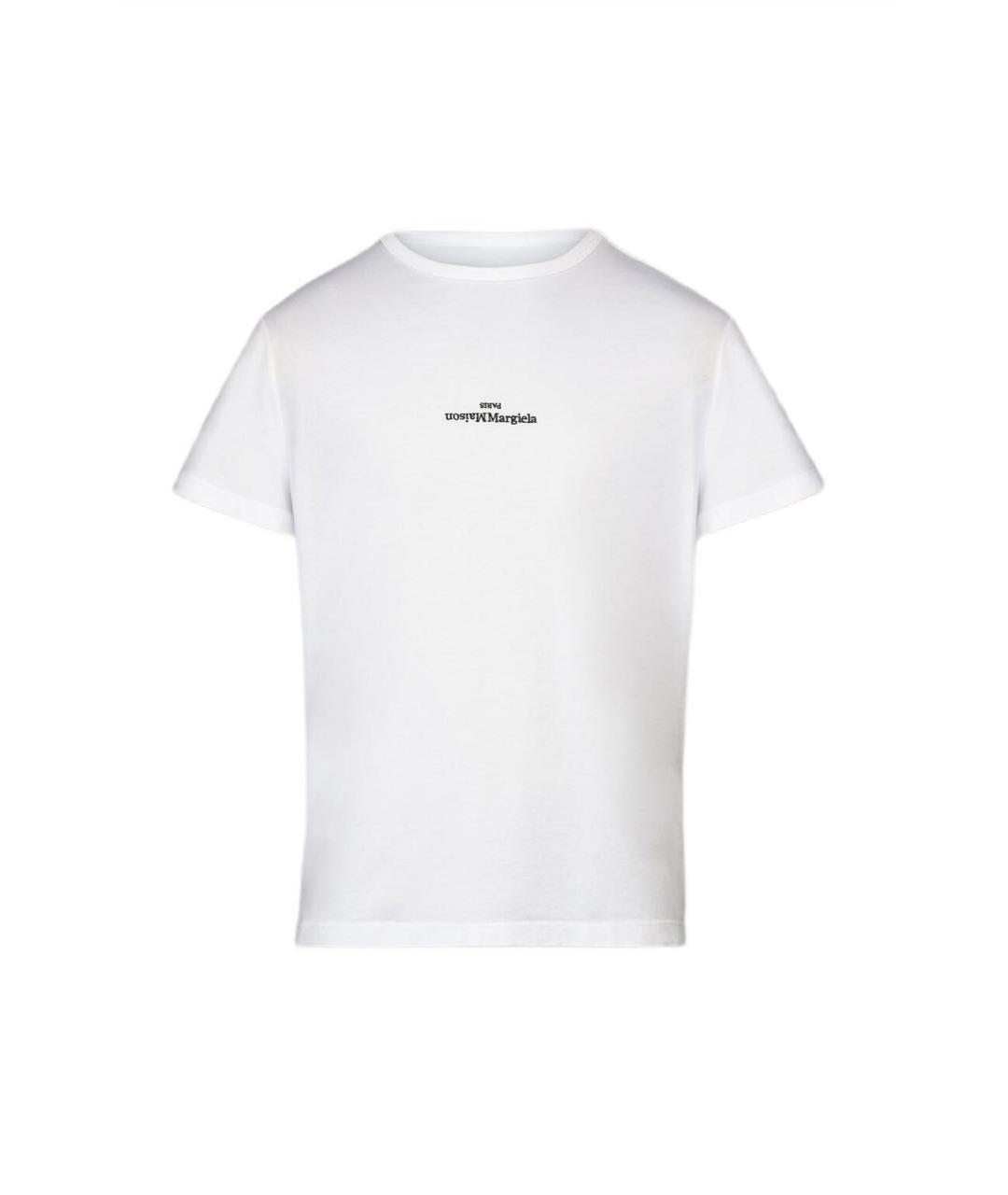 MAISON MARGIELA Белая хлопковая футболка, фото 1