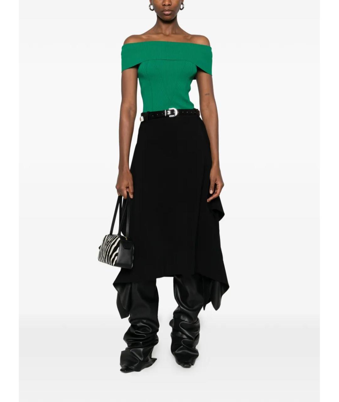 GIVENCHY Зеленая вискозная блузы, фото 2