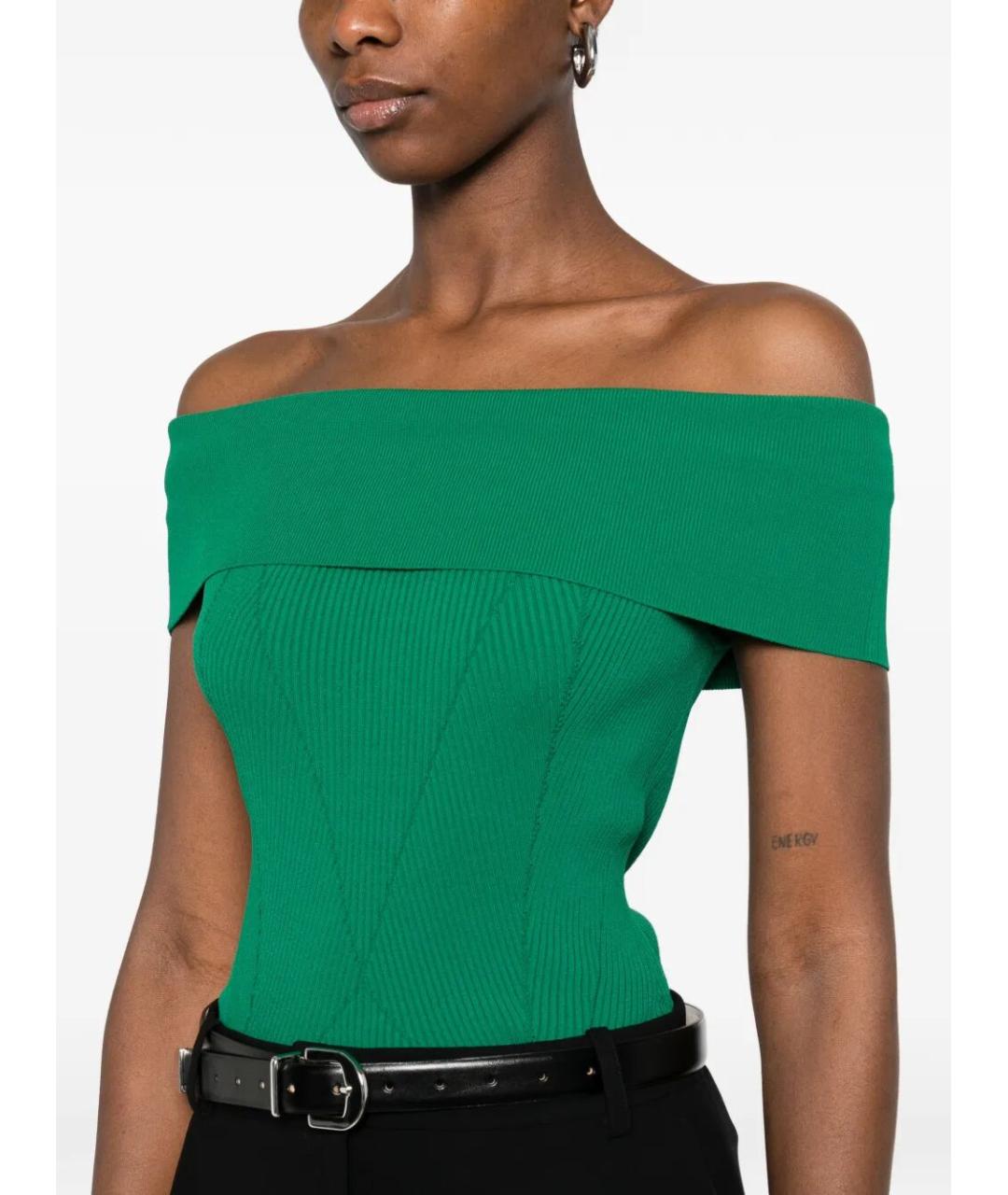 GIVENCHY Зеленая вискозная блузы, фото 3