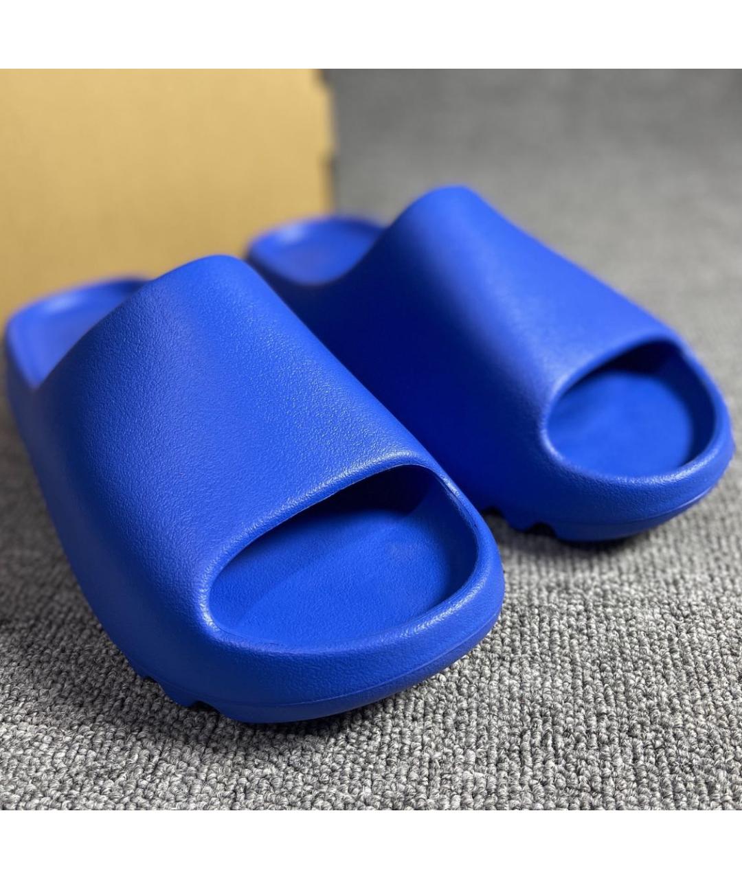 ADIDAS YEEZY Синие резиновые шлепанцы, фото 3