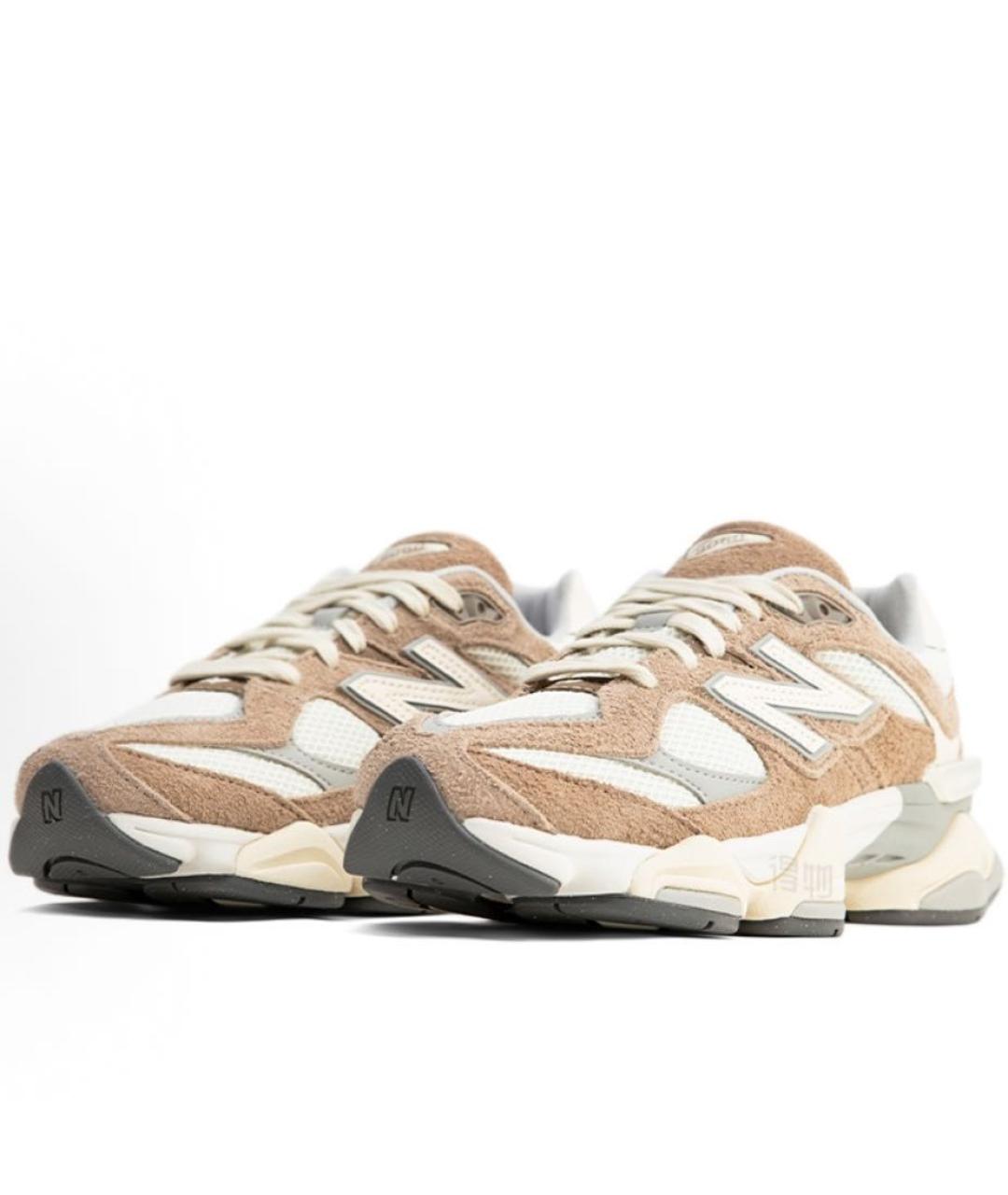 NEW BALANCE Бежевые замшевые низкие кроссовки / кеды, фото 2