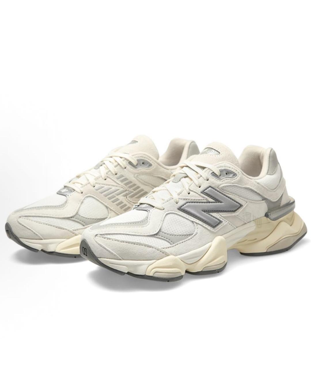 NEW BALANCE Бежевые текстильные низкие кроссовки / кеды, фото 2