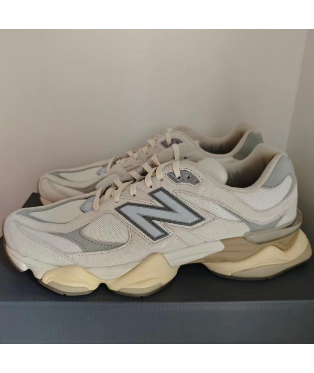 NEW BALANCE Бежевые текстильные низкие кроссовки / кеды, фото 3