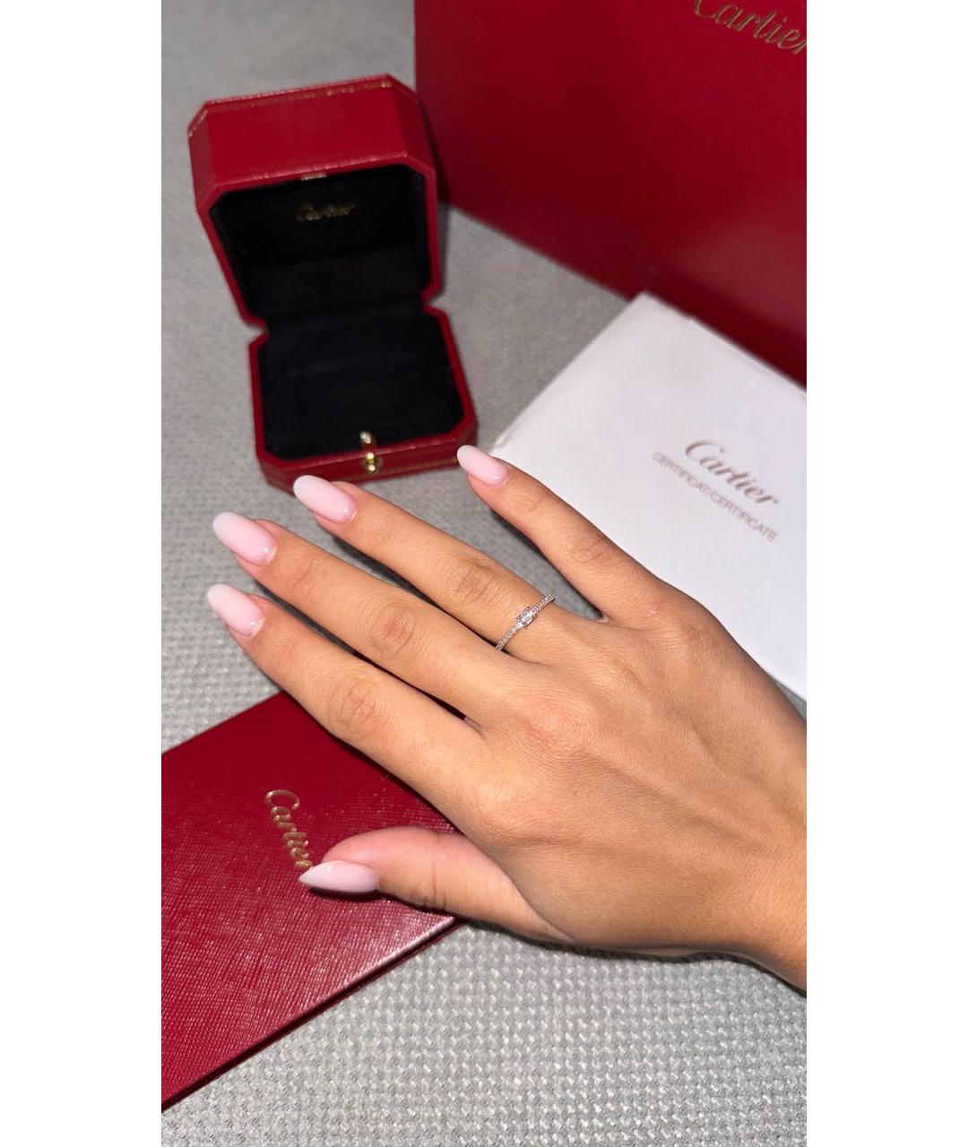 CARTIER Белое кольцо из белого золота, фото 4