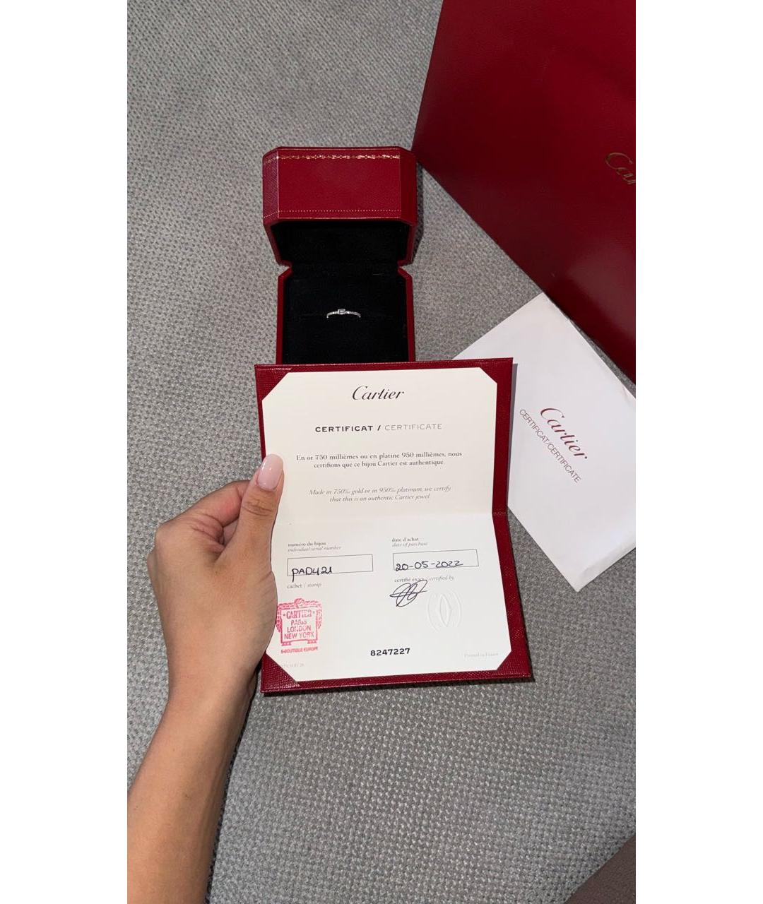 CARTIER Белое кольцо из белого золота, фото 5