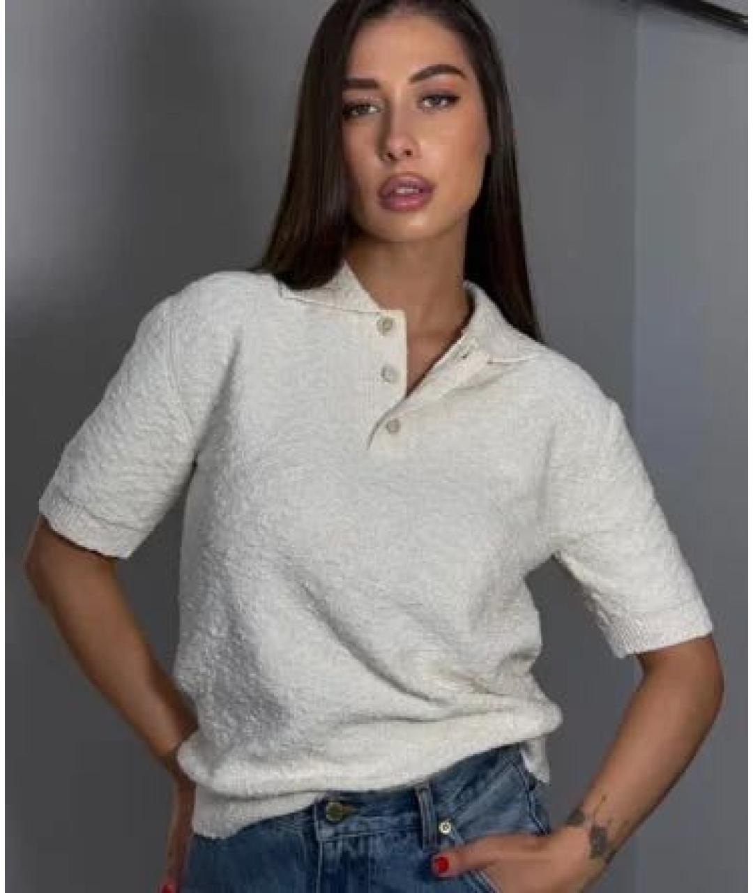 MAISON MARGIELA Бежевая хлопковая футболка, фото 2