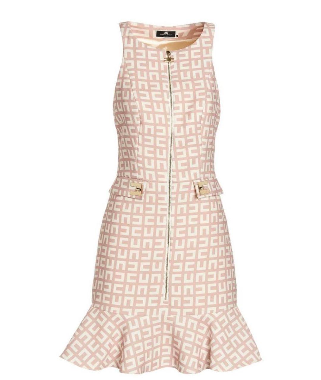 ELISABETTA FRANCHI Мульти полиэстеровое повседневное платье, фото 8