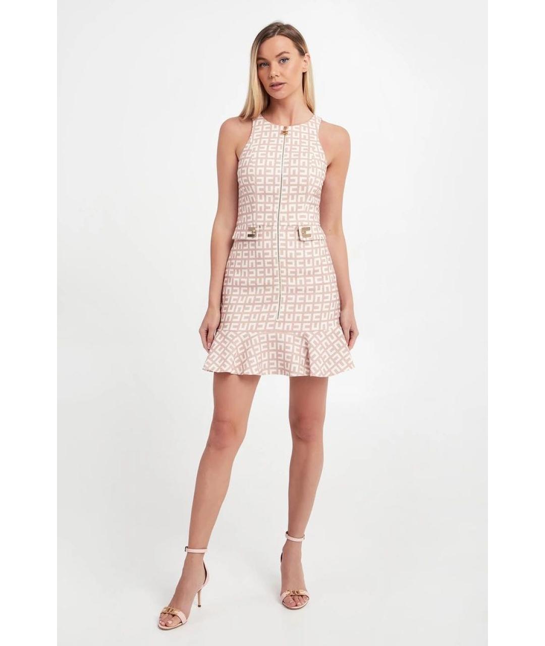 ELISABETTA FRANCHI Мульти полиэстеровое повседневное платье, фото 7