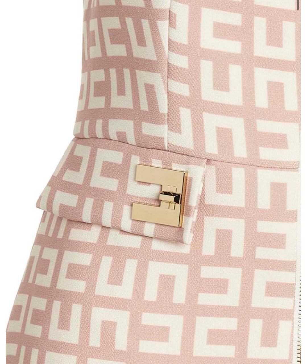 ELISABETTA FRANCHI Мульти полиэстеровое повседневное платье, фото 4