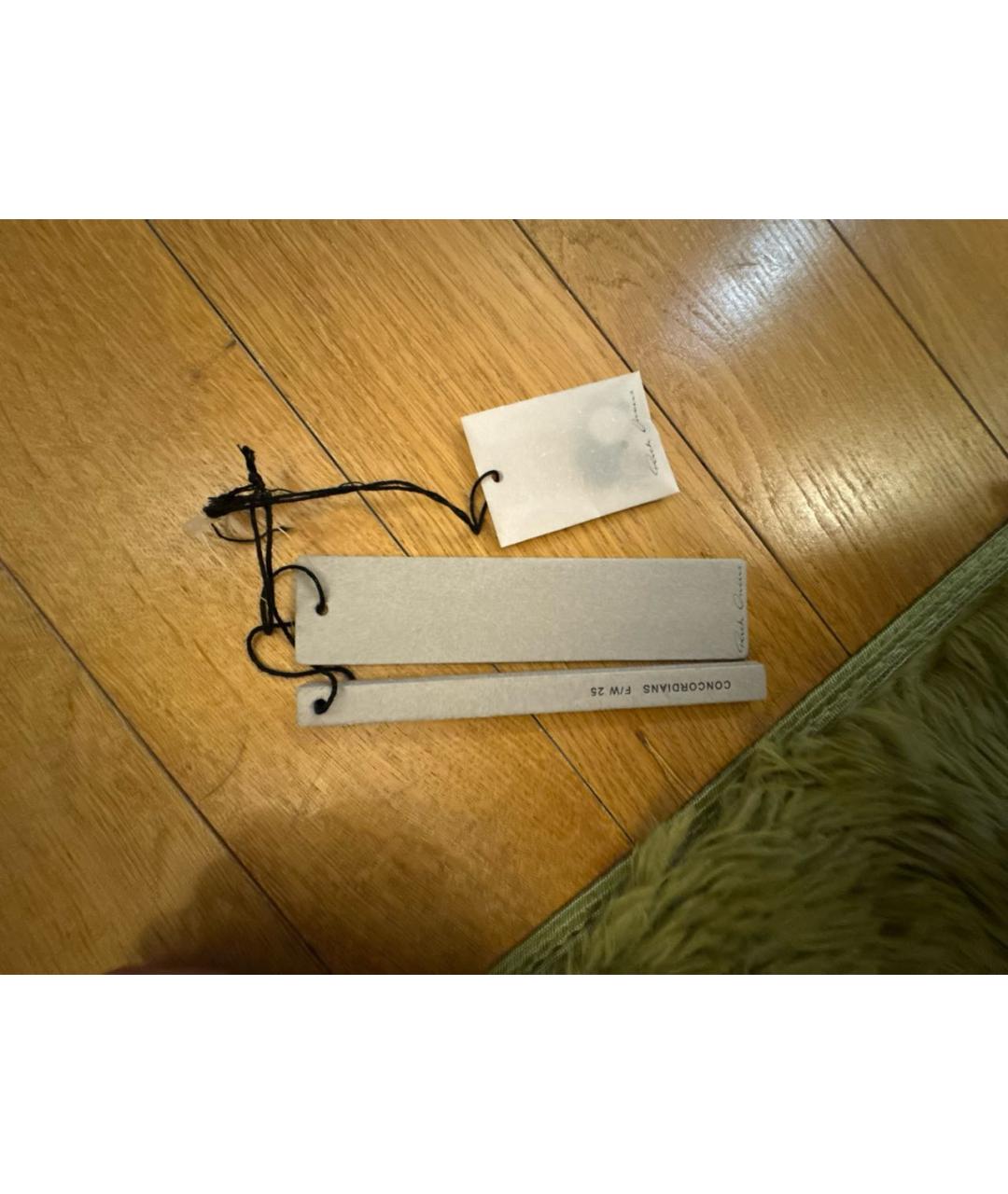 RICK OWENS Серая кожаная куртка, фото 8