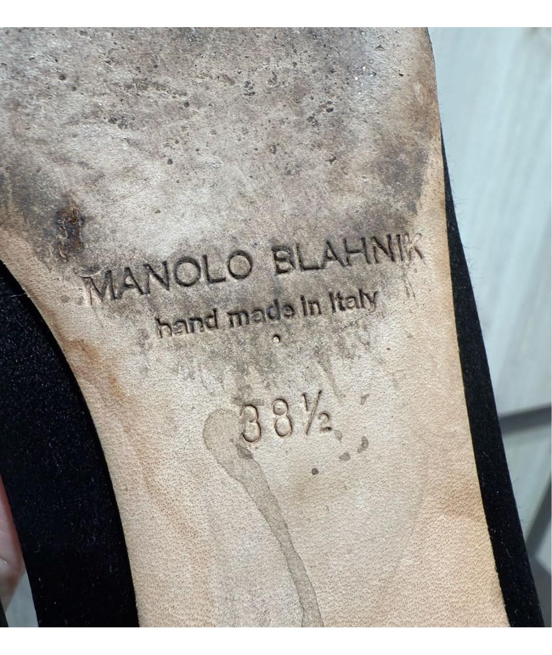 MANOLO BLAHNIK Черные туфли, фото 6