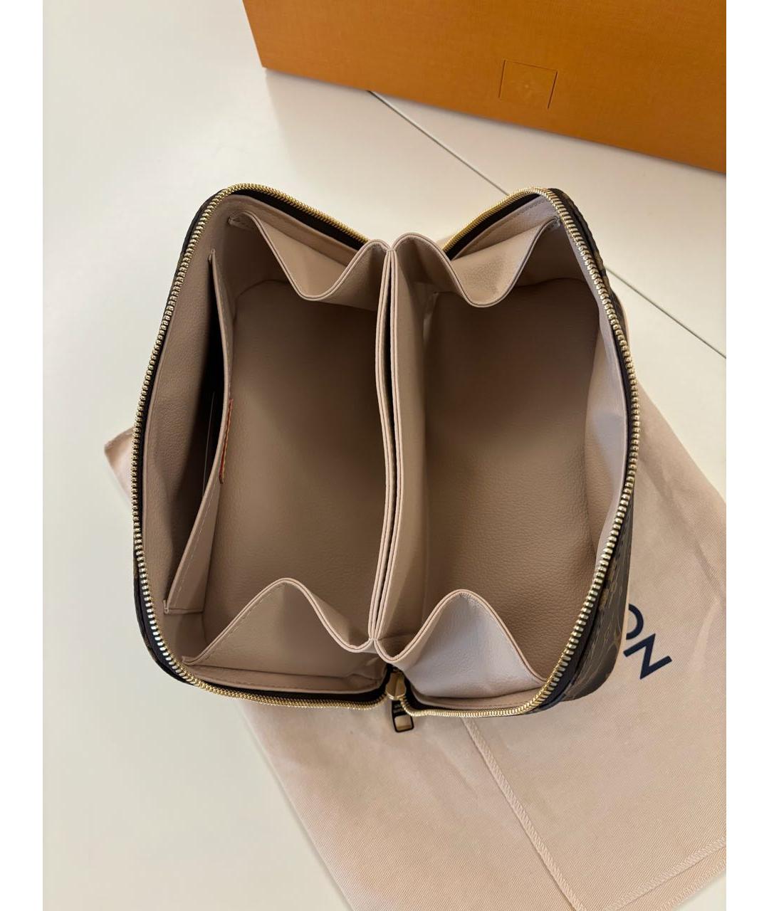 LOUIS VUITTON Коричневая косметичка, фото 5