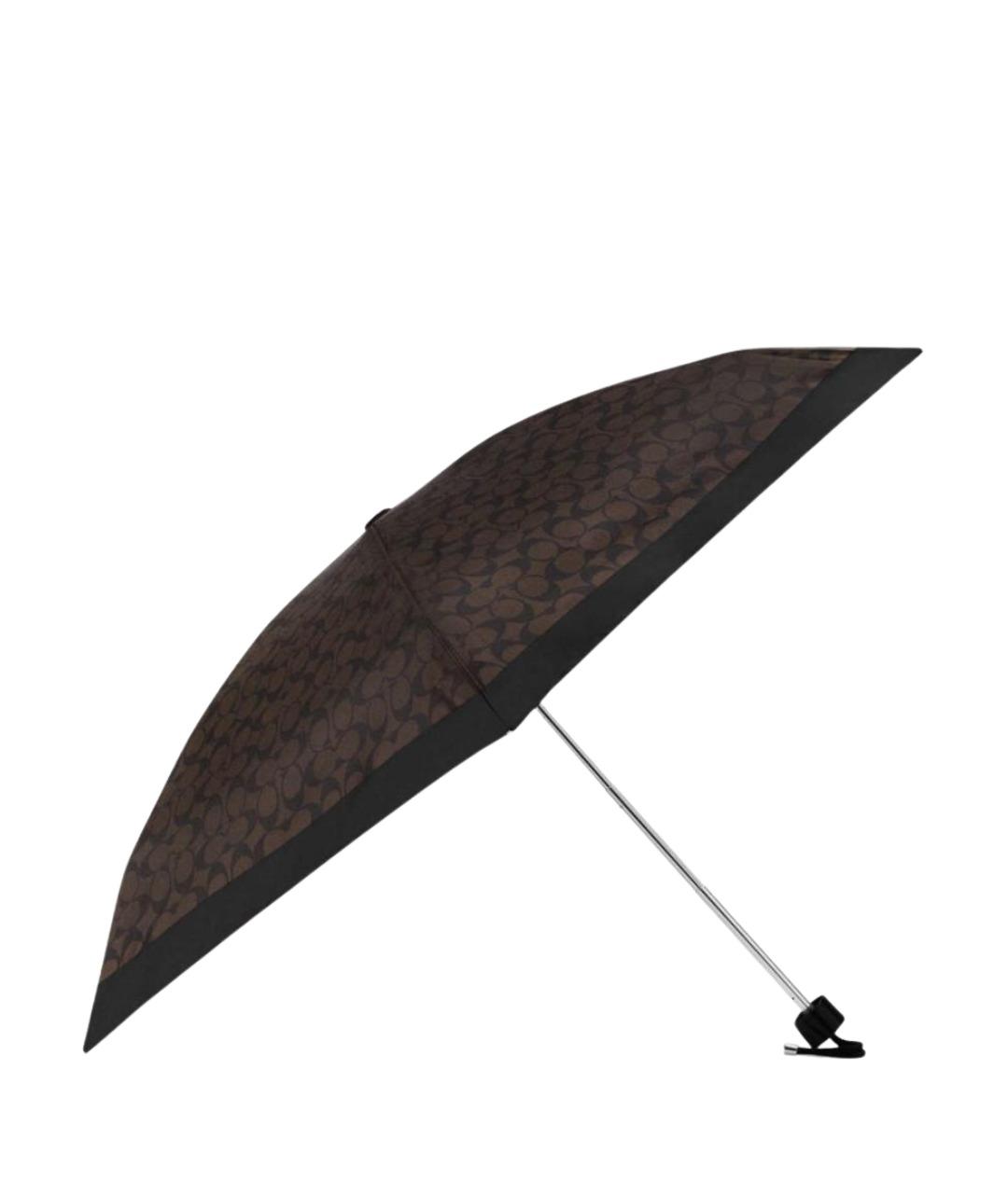 COACH Коричневый зонт, фото 1