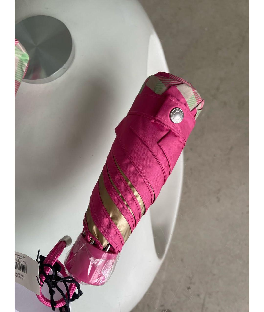 COACH Розовый зонт, фото 3