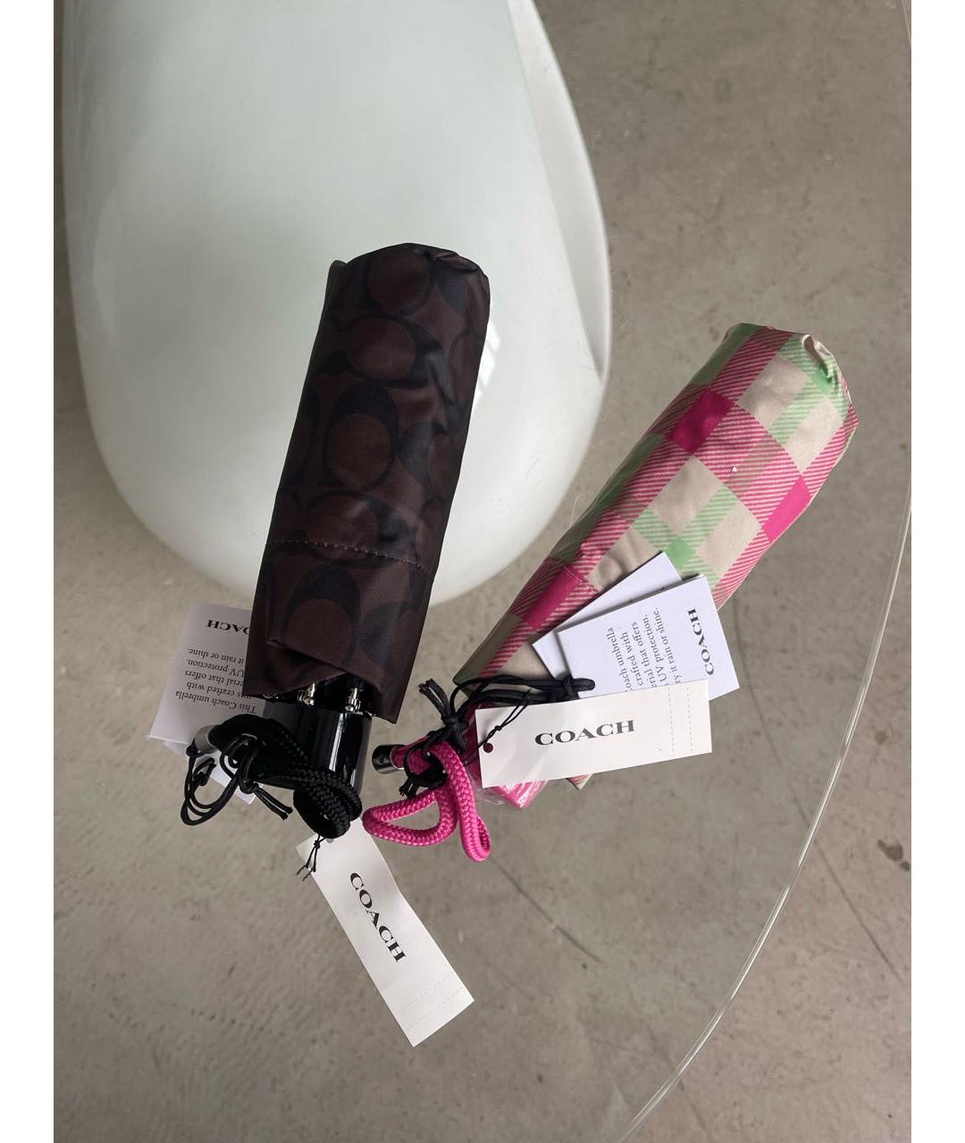 COACH Розовый зонт, фото 6
