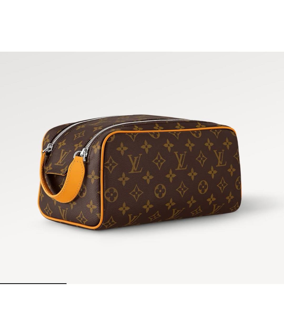 LOUIS VUITTON Коричневая косметичка, фото 9
