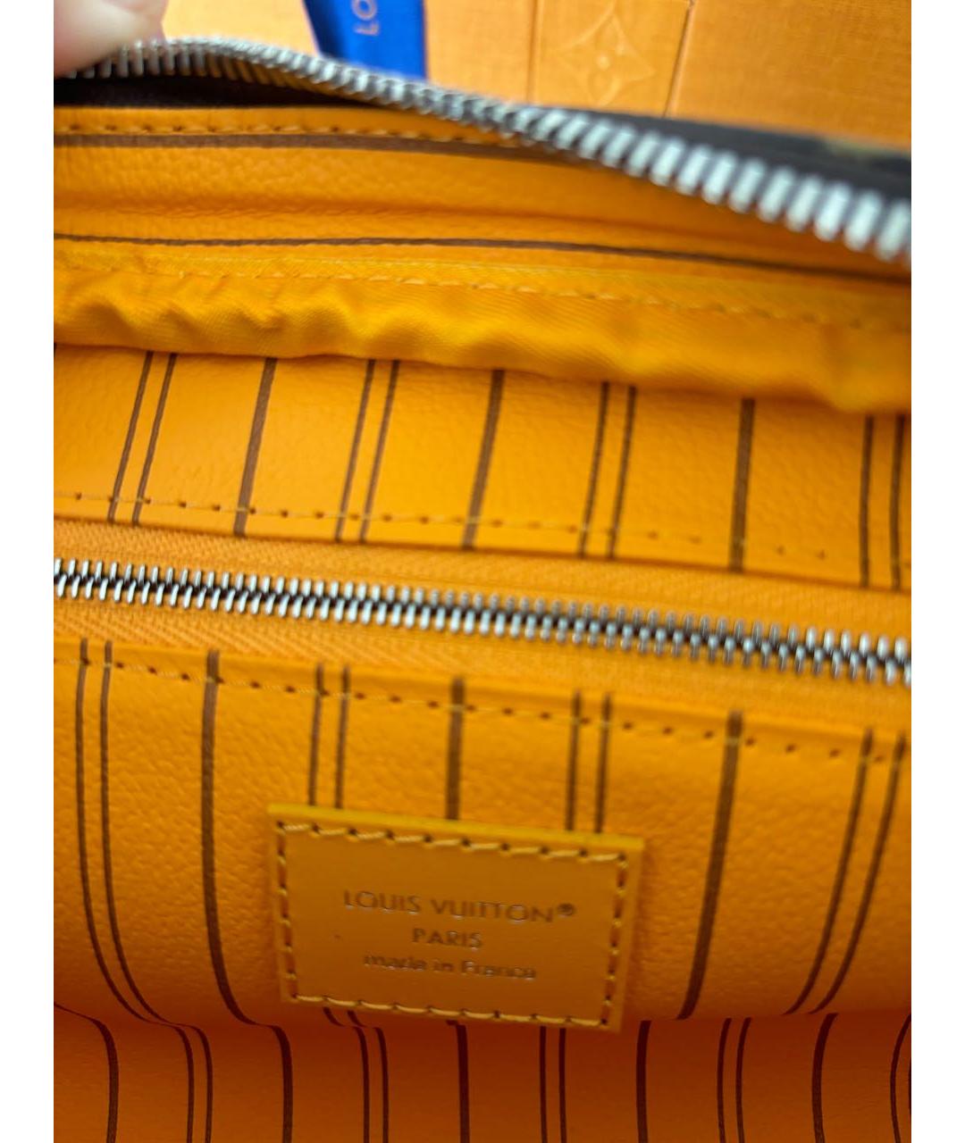 LOUIS VUITTON Коричневая косметичка, фото 7