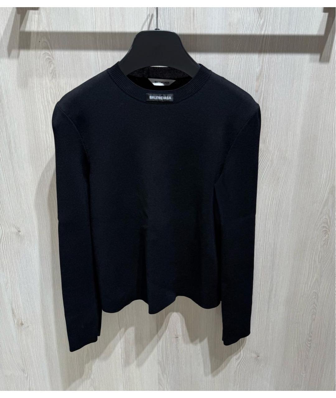 BALENCIAGA Черная вискозная водолазка, фото 6