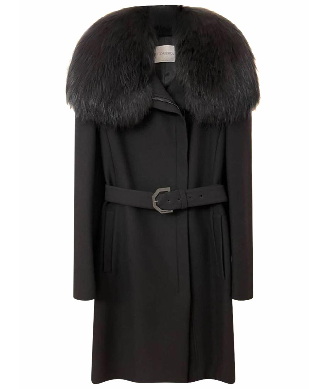 VICTOR AND ROLF Черное пальто, фото 1