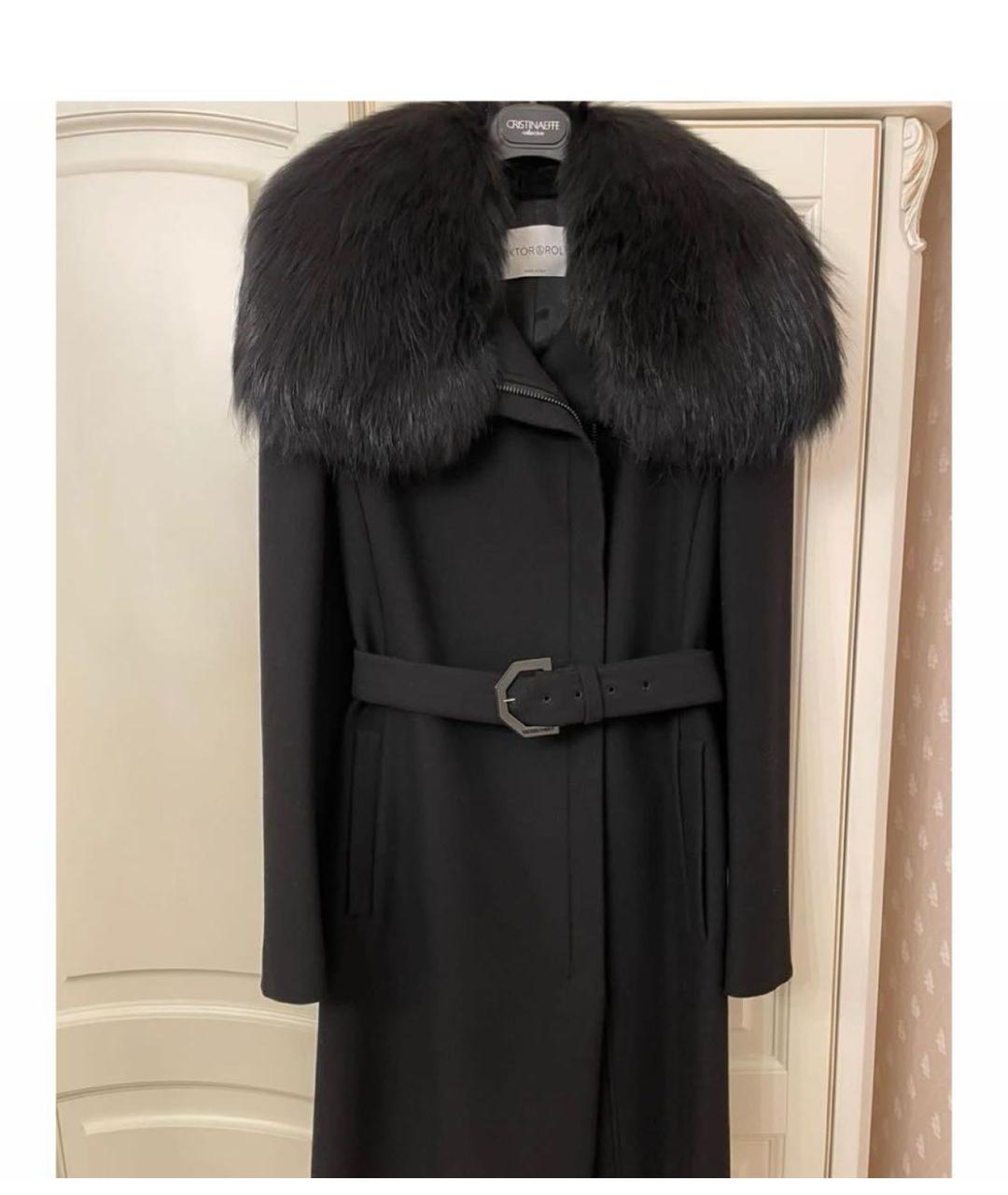 VICTOR AND ROLF Черное пальто, фото 7