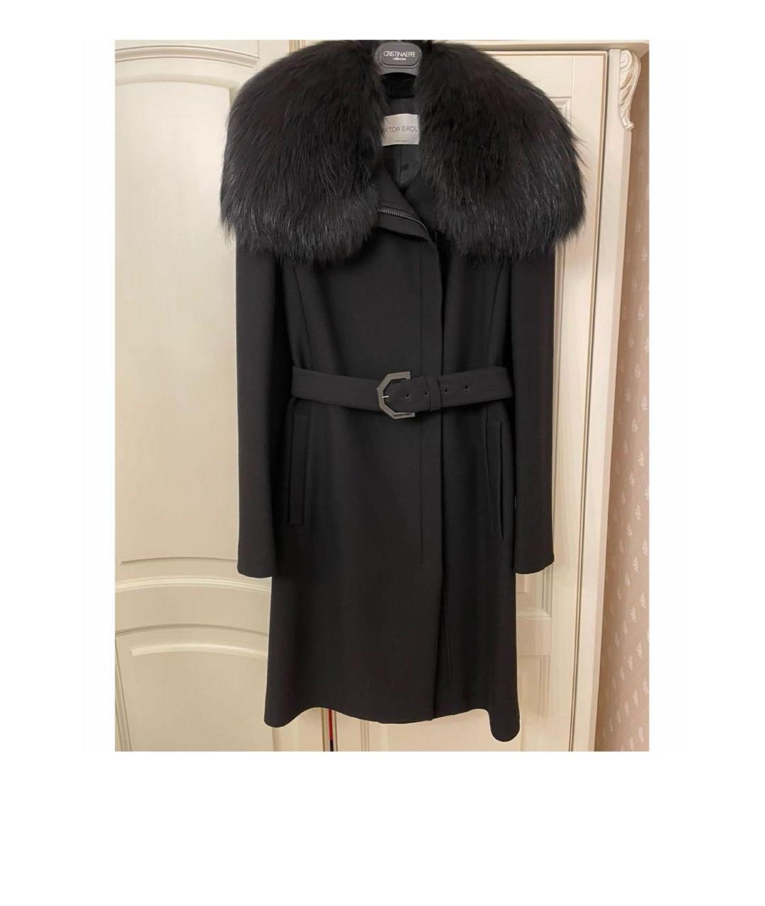 VICTOR AND ROLF Черное пальто, фото 8